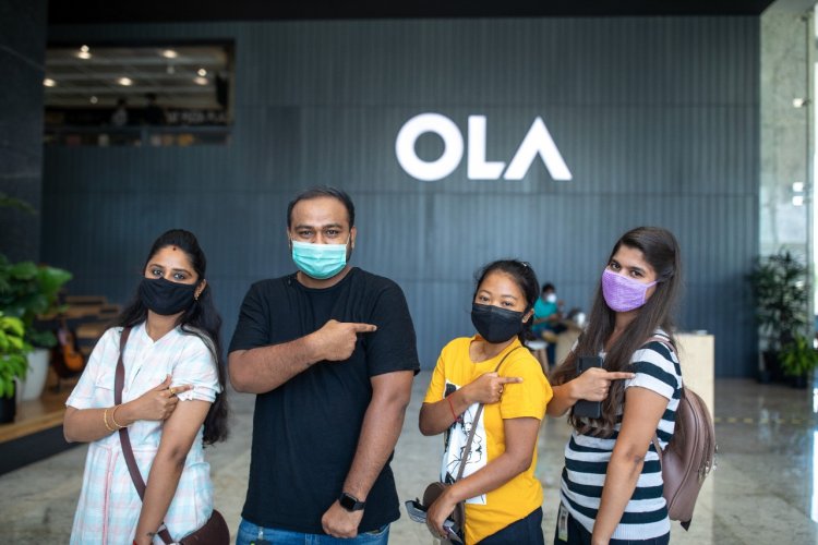 Ola completes vaccination for over 50% of its employees and their dependents.