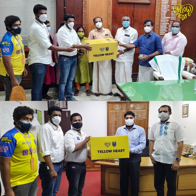 Kerala Blasters FC donates 10,000 N95 masks.
