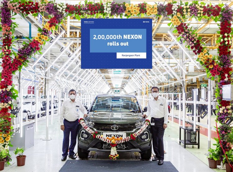 Tata Motors rolls out the 2,00,000th Nexon.