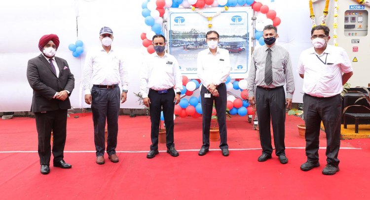 Tata Motors and Tata Power inaugurate India’s largest Solar Carport at its Car Plant in Pune .