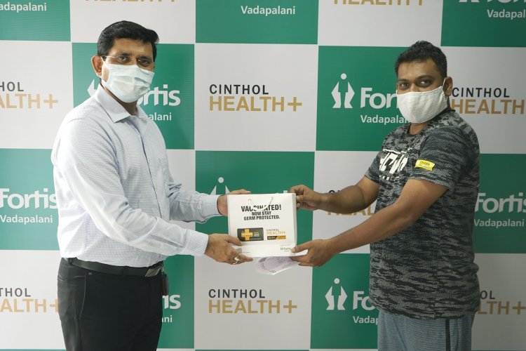 Cinthol Health Plus and Fortis announce a partnership initiative for post COVID-19 vaccine sensitization . 