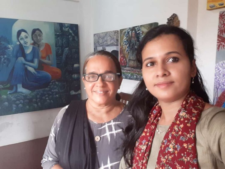 Namasthe Art Centre presents ADVENT 2nd  Exhibition of  women artist painting and sculpture started on 24th December 2021.