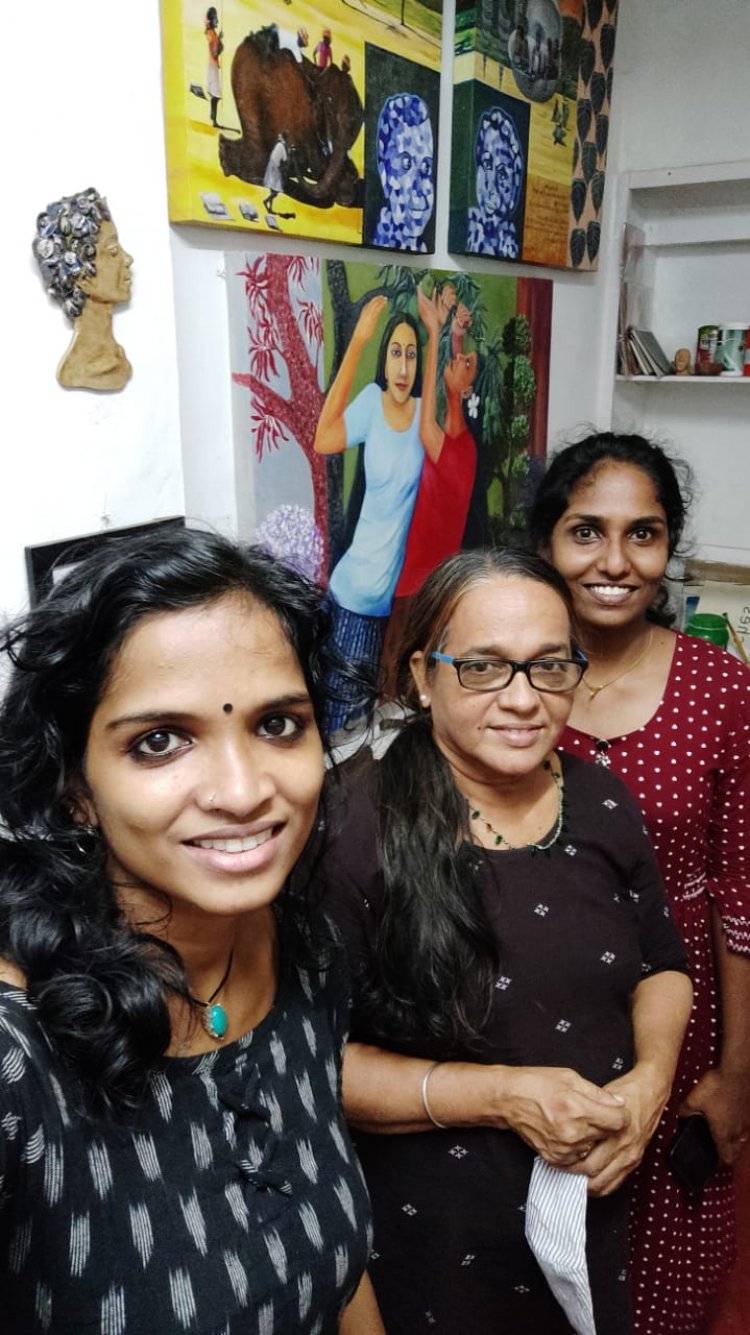 Namasthe Art Centre presents ADVENT 2nd  Exhibition of  women artist painting and sculpture started on 24th December 2021.