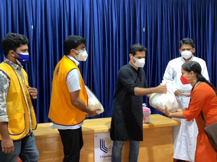 Lions Club of Cochin South distributed covid care materials to Asha workers