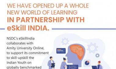 NSDC and Amity University Online collaborate to skill young learners professionally.