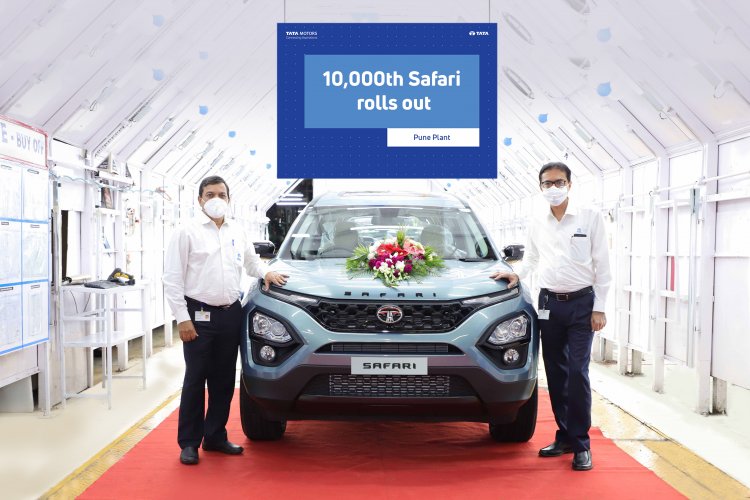10000th Tata Safari rolls out of the line - The iconic brand crosses its first milestone in just five months