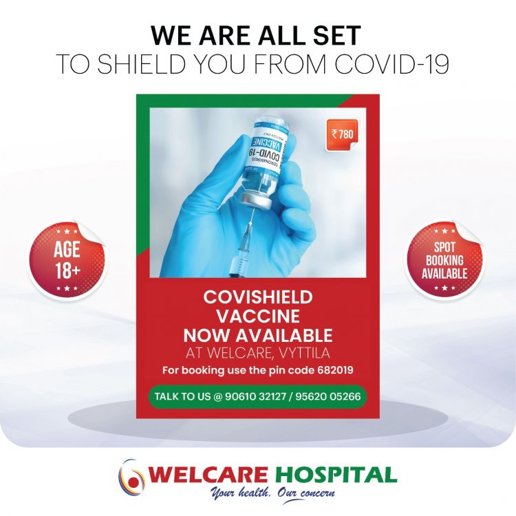 Vytila welcare hospital is all set for covid-19 vaccination.