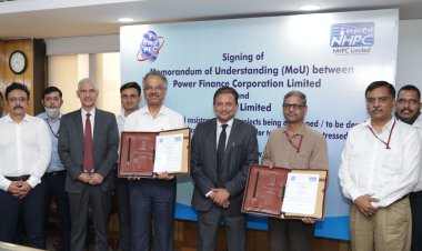 PFC in pact with NHPC to lend funds for the development of hydro projects.