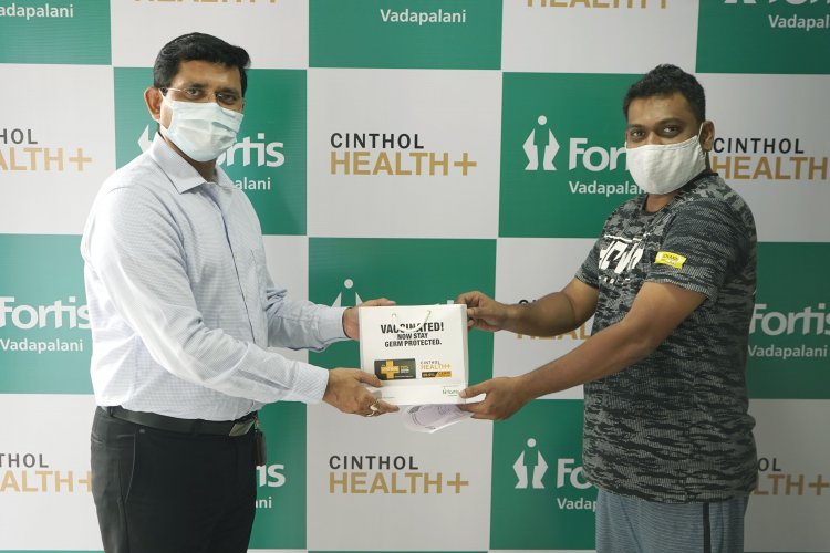 Cinthol Health Plus and Fortis announce a partnership initiative for post COVID-19 vaccine sensitization .