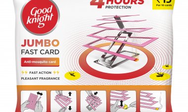Goodknight unveils latest innovation - Jumbo Fast Card, a unique paper-based mosquito repellent at just INR 1.5 per usage.