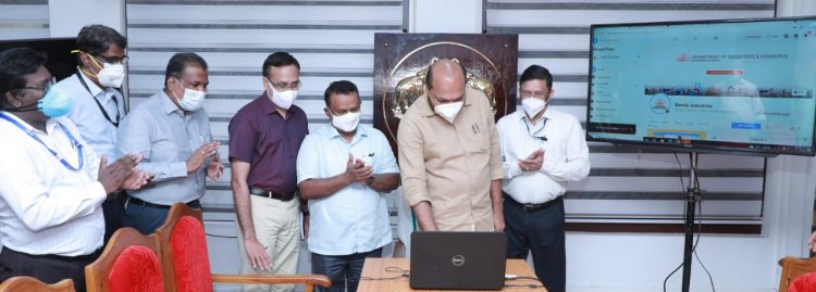 Minister P Rajeeve launches social media pages, YouTube channel of Industries & Commerce Department.