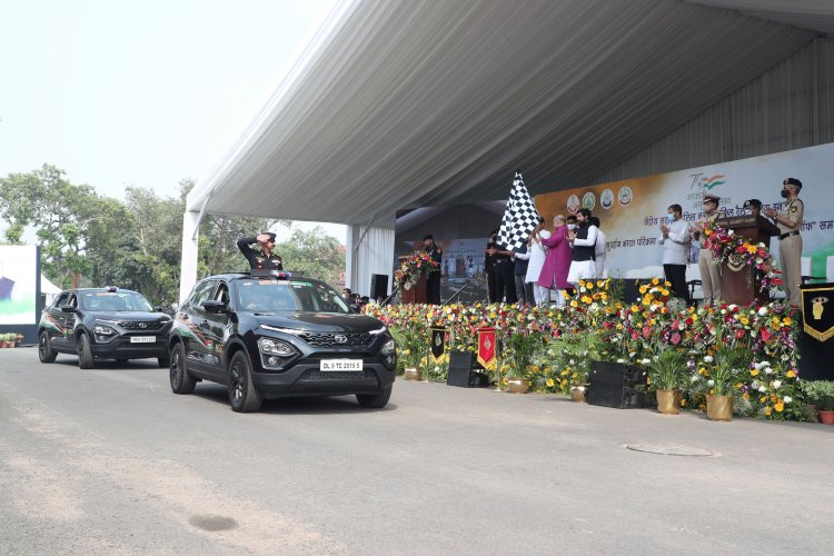 TATA HARRIER DRIVES THE HISTORIC SUDARSHAN BHARAT PARIKRAMA RALLY