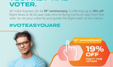 Air India Express launches 19th anniversary celebrations with a powerful #VoteAsYouAre Initiative